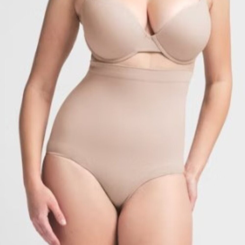 SKIMS Seamless Sculpt High-Waist Brief | Clay | Size S/M
